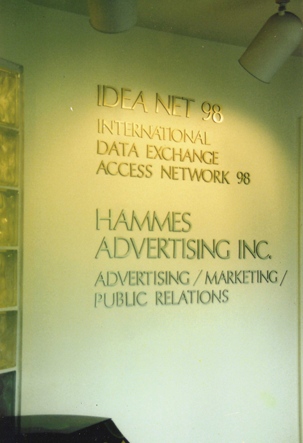 The entrance way to the original home of Hammes Advertising, Inc. at 896 Dixie Highway in Coral Gables, FL. Corporate Home designed and built by Terry Hammes in 1986, Hammes Advertising, Inc. was founded in 1978. Copyright 2006 Hammes Advertising.com