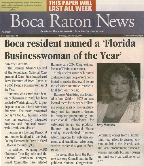 Boca Raton News Story January 28th 2007